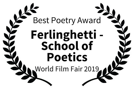 BestPoetryAward-Ferlinghetti-SchoolofPoetics-WorldFilmFair2019